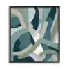 Layered Curved Shapes Abstract Green Limestone view 1