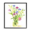 Stupell Industries Bouquet of Wildflowers Soft Green Purple Blue Watercolor view 1