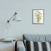 Stupell Industries Bouquet of Wildflowers Soft Green Purple Blue Watercolor view 2