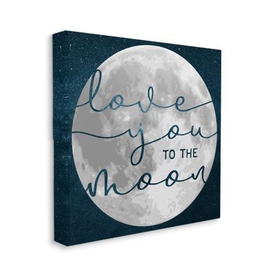 Stupell Industries Love You to Moon Lunar Night Sky Constellations