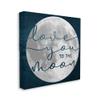 Stupell Industries Love You to Moon Lunar Night Sky Constellations view 1