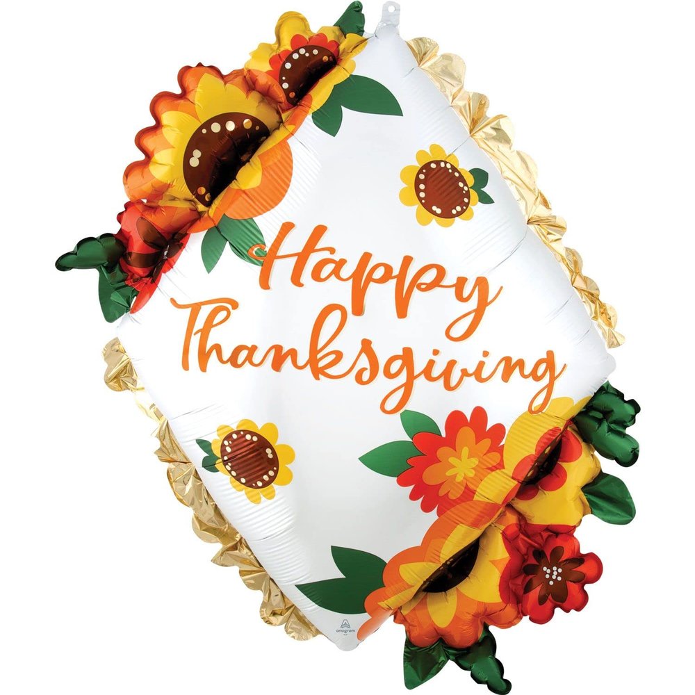 Anagram Satin Thanksgiving Ruffle Diamond Super Shape