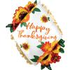 Anagram Satin Thanksgiving Ruffle Diamond Super Shape view 1