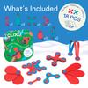 Clixo Itsy Magnetic Toy for Kids - Flexible, Durable, Imagination-Boosting Magnet Building Toy. Educational Multi-Sensory STEM Experience. Great as a Travel Game. Ages 4-99. 18 Piece Pack view 2