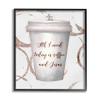 Stupell Industries Coffee and Jesus Phrase Faith Based Drink view 1