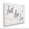 Stupell Industries Faith Hope Love Phrase with Whimsical Linework Typography view 1