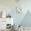 Stupell Industries Safari Animal Chart Playful Watercolor Illustrations, Design by Ziwei Li Black Framed Wall Art, 11 x 14, White view 2
