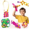 Clixo Itsy Magnetic Toy for Kids - Flexible, Durable, Imagination-Boosting Magnet Building Toy. Educational Multi-Sensory STEM Experience. Great as a Travel Game. Ages 4-99. 18 Piece Pack view 1