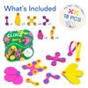 Clixo Itsy Magnetic Toy for Kids - Flexible, Durable, Imagination-Boosting Magnet Building Toy. Educational Multi-Sensory STEM Experience. Great as a Travel Game. Ages 4-99. 18 Piece Pack view 2