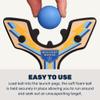 Mighty Fun! - Mischief Maker Wooden Slingshot - Racing Series - Real Wood Slingshot for Kids, 4 Soft Foam Balls and Storage Bag - Ages 4+ (Blue) view 4