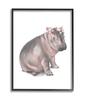 Floral Crown Baby Hippo Soft Animal Illustration view 1