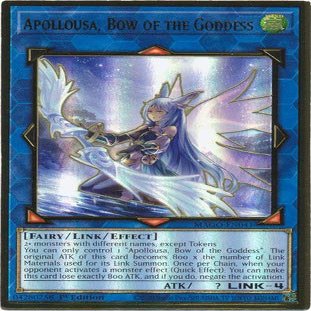 Apollousa, Bow of The Goddess (Alternate Art) - MAGO-EN041 - Premium Gold Rare - 1st Edition