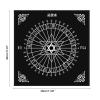angwang Tarot Tablecloth,30x30cm Tarot Tablecloth Pendulum Magic Pentacle Runes Tarot Altar Table Cloth Divination Tarot Card Pad Black view 3