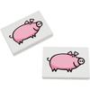 Azeeda 2 x 45mm 'Pig' Erasers/Rubbers (ER00025220) view 1