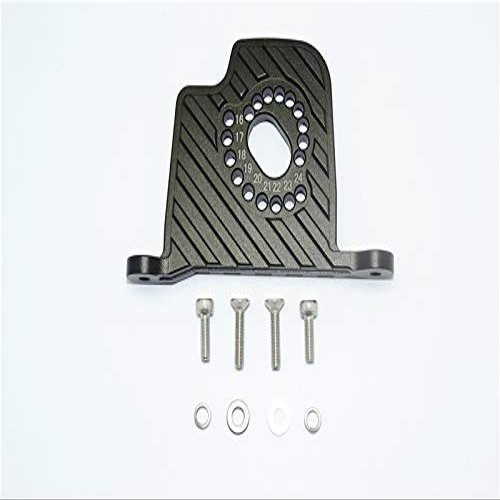 GPM for Team LOSI 1/6 Super Baja Rey 4X4 Aluminum Motor Mount Plate with Heat Sink FINS - 9PC Set (Black)