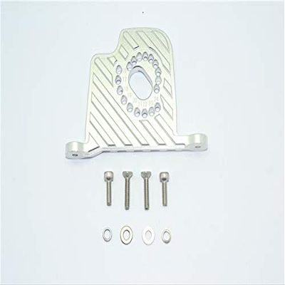 GPM for Team LOSI 1/6 Super Baja Rey 4X4 Aluminum Motor Mount Plate with Heat Sink FINS - 9PC Set (Silver)