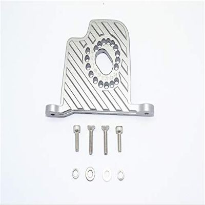 GPM for Team LOSI 1/6 Super Baja Rey 4X4 Aluminum Motor Mount Plate with Heat Sink FINS - 9PC Set (Gray)