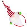 ABOOFAN Christmas Headband with Plush Gnome Santa Hat Hairband Headbands Xmas Novelty Christmas Hair Accessory Cosplay Costume Headwear Photography Props view 1