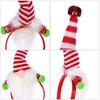 ABOOFAN Christmas Headband with Plush Gnome Santa Hat Hairband Headbands Xmas Novelty Christmas Hair Accessory Cosplay Costume Headwear Photography Props view 3