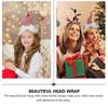 ABOOFAN Christmas Headband with Plush Gnome Santa Hat Hairband Headbands Xmas Novelty Christmas Hair Accessory Cosplay Costume Headwear Photography Props view 4