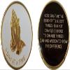 Christian Collectible Challenge Coin, Christian Gift, Good Luck Charms, (Praying Hands) view 1