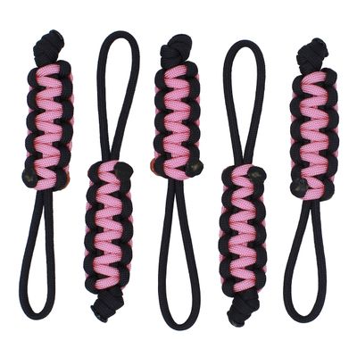 BubbasGarageTv - Large Heavy Duty Paracord Zipper Pulls (Rose Pink)