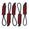 BubbasGarageTv - Large Heavy Duty Paracord Zipper Pulls (Red) view 1