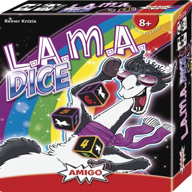 AMIGO 02103 LAMA Dice 2103, Multicoloured, Einzelpack