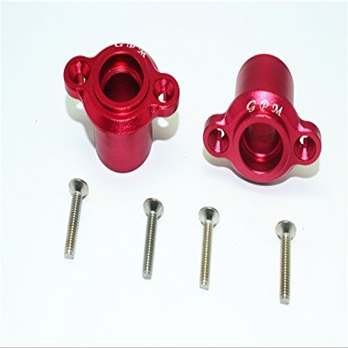 GPM for Team LOSI-1/6 Super Baja Rey 4X4 Aluminum Rear AXLE ADAPTERS-6PC Set (red)