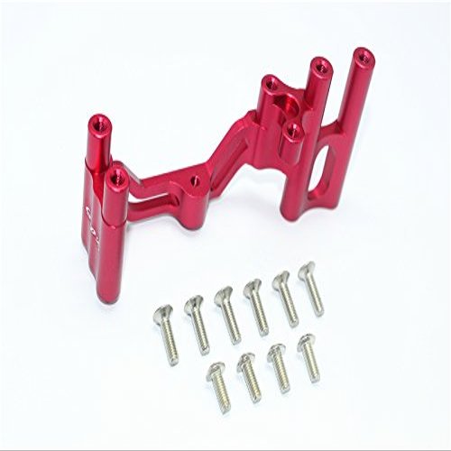 GPM for Team LOSI 1/6 Super Baja Rey 4X4 Aluminum SERVO Mount -11PC Set (red)