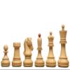1950 Reproduced Dubrovnik Bobby Fischer Chessmen V3.0 in Stained Crimson Boxwood/Boxwood  3.7" King | Handcrafted Weighted Chess Set for Collectors & Professionals view 3