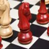 1950 Reproduced Dubrovnik Bobby Fischer Chessmen V3.0 in Stained Crimson Boxwood/Boxwood  3.7" King | Handcrafted Weighted Chess Set for Collectors & Professionals view 4