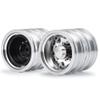 2pcs Aluminum Alloy Rear Wheel Rims Wheel Hubs for 1/14 Tamiya Trailer Tractor Truck RC Car view 1