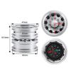 2pcs Aluminum Alloy Rear Wheel Rims Wheel Hubs for 1/14 Tamiya Trailer Tractor Truck RC Car view 4
