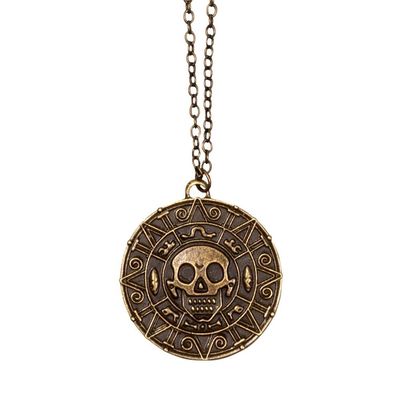 Boland 74126 Pirate Necklace Fashion Jewellery with Pendant for Adults, Pirate Amulet, Skull, Buccaneer, Carnival, Carnival, Carnival, Halloween, Theme Party