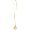 Boland 64420 - Necklace Dollar Sign Gold with Rhinestones, for Adults, Fashion Jewellery with Pendant, Jewellery, Millionaire, Mafia Boss, Carnival, Carnival, Halloween, Theme Party view 2