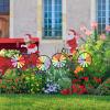 2pcs Christmas Garden Spinner Santa on Bike Windmill Xmas Pinwheels Holiday Wind Sculpture Stake for Patio Lawn Yard Garden Decoration view 4