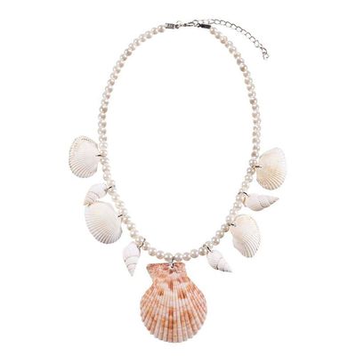 Boland 51031 Mermaid Necklace with Shells and Pearls for Adults, Fashion Jewellery, Carnival, Carnival, Theme Party, Halloween, Beach Party