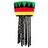 Boland 82018 82018 Rastaman with dreadlocks for adults, Jamaican hat, hat with braids, unisex, carnival, carnival, Halloween, theme party, men, multicoloured, one size view 1