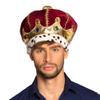 Boland 36106 36106 Majesty Hat Multicoloured Crown for Adults, King, Duke, Plush Hat, Carnival, Carnival, Carnival, Fancy Dress, Theme Party, Men, One Size view 1
