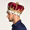 Boland 36106 36106 Majesty Hat Multicoloured Crown for Adults, King, Duke, Plush Hat, Carnival, Carnival, Carnival, Fancy Dress, Theme Party, Men, One Size view 3