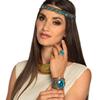Boland 64425  Bracelet Topaz of the Nile, Turquoise Blue Gemstones, Roman, Cleopatra, Egyptian, Theme Party, Carnival view 4