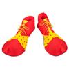 Boland 10203624 Clownschuhe 55519 Clown Made of Fabric, 1 Pair, One Adults, Yellow/Red, Shoe Covers, Accessories, Carnival, Halloween, Theme Party, Polka Dots, Standard Size view 1