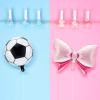 12 Pieces Gender Reveal Soccer Ball Balloons Includes 6 Pink Bow and 6 Soccer Ball Balloons Party Favors Supplies Decoration Accessories for Gender Reveal Party, Baby Shower, Birthday view 3