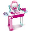 Toy Chef Rolling Make Up Table for Kids Girls - 2in1 Suitcase & Beauty Station w/Mirror, Hair Dryer & Fashion Accessories - Toddler Vanity Set for 3 Year Old + view 1