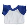 Adorable Blue and White T-Shirt Fits Most 16 inch Build A Bear and Make Your Own Stuffed Animals view 1