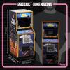 Numskull Quarter Arcades Space Invaders Collector's Edition Mini Arcade - 1/4 Scale Authentic Wooden Replica, Original ROM, Rechargeable Battery & 3W Speakers for Retro Enthusiasts view 2