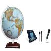Alamo Intelliglobe Globe: 12" Raised Relief US Cartography with Hardwood Base & Pen/Book Kit - Over 30,000 World Facts & Games view 1