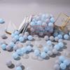 PlayMaty Colorful Ball Pit Balls - 100 Pieces Phthalate Free BPA Free Plastic Ocean Balls Crush Proof Stress Balls for Kids Playhouse (Light Blue/Light Gray/Clear) view 2