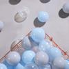PlayMaty Colorful Ball Pit Balls - 100 Pieces Phthalate Free BPA Free Plastic Ocean Balls Crush Proof Stress Balls for Kids Playhouse (Light Blue/Light Gray/Clear) view 3